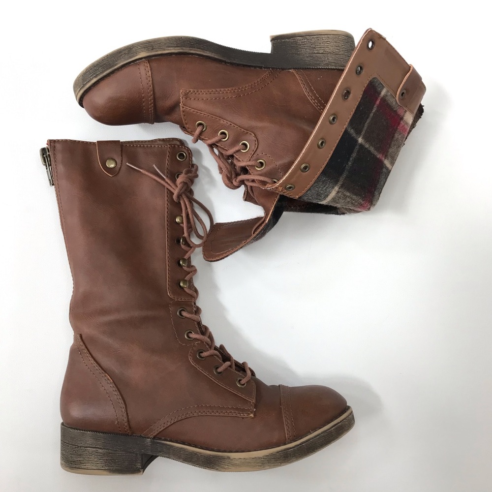 Madden Girl Size 7.5 Motorr Combat Boot TS2